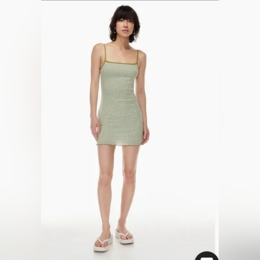 ARITZIA WILFRED Gingham Mini Dress size XS